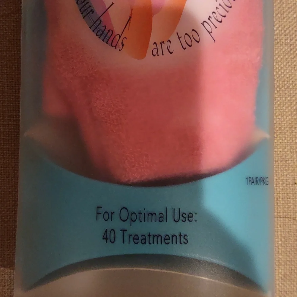 Pink Gel Terry Gloves For Women's Hands, New